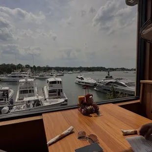 The view of the docks