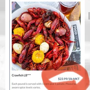 Scamming crawfish prices