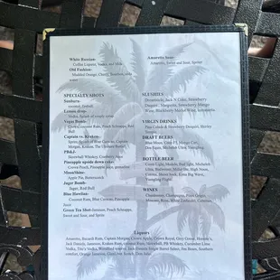 the menu