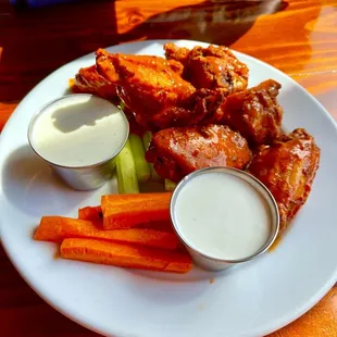 Wings with mild buffalo sauce