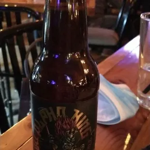 a bottle of beer