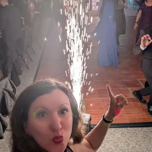 Extras like fun indoor fireworks!