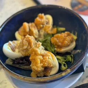 Deviled bacon oysters
