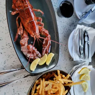 Lobster and truffle fries