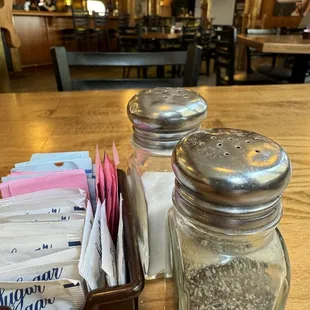 Condiments on the table