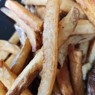 The greasiest, luke warm, french fries ever. When you walk into a restaurant and detect the smell of 'old' oil. Leave.