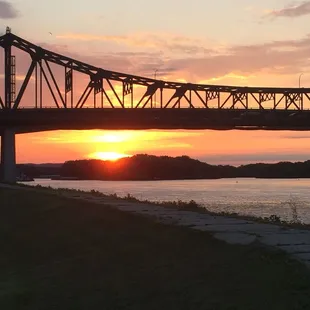 Sunset from restaurant.