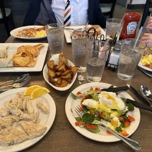 Avocado Toast, side of 2 chicken breasts, breakfast burrito, breakfast sampler! All amazing!