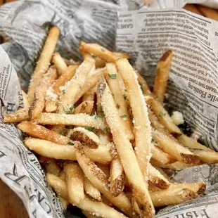 Parmesan truffle fries
