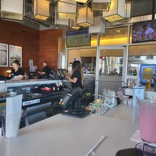 Lunch before we board the plane.