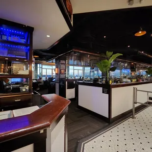 Lobby and Indoor dining area of the restaurant.