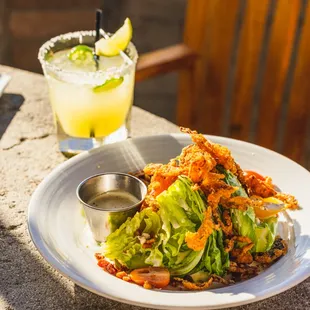 Cucumber Jalapeño Margarita with the Wedge Salad