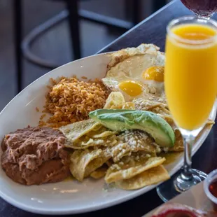 Traditional Chilaquiles. Weekend breakfast, served every Saturday and Sunday.