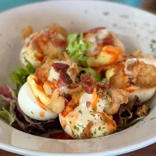 Deviled Buffalo oysters