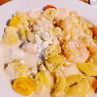 Shrimp and Cheese Tortellini Plate