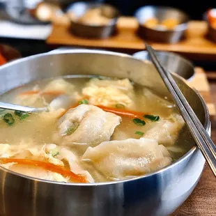 Vegetable Dumpling Soup