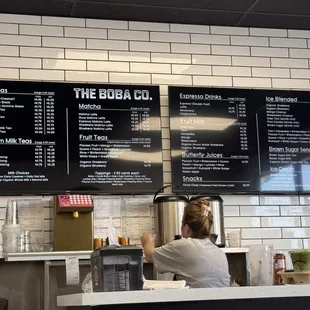The front/the menu