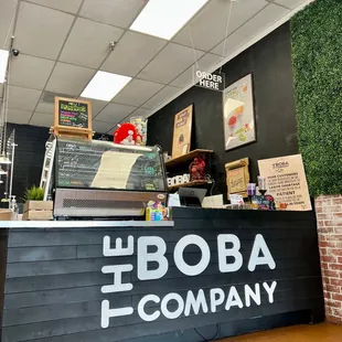 the front desk of the boba company