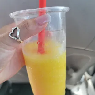 Florida Sunshine - mango, lychee, pineapple. Refreshing and delicious.