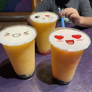 Two Bikachus and one Wanda Vision slush w Boba    an essential whenever I am home :)