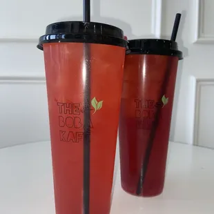 Strawberry Pineapple &amp; Strawberry Lychee fruit teas