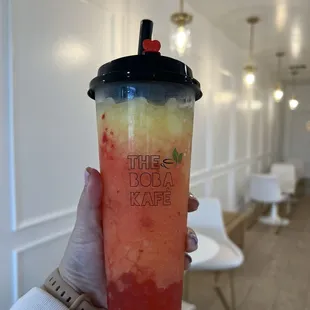 Pineapple Strawberry Slush