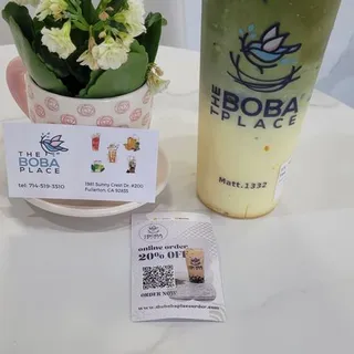 Mango Matcha Milk Tea