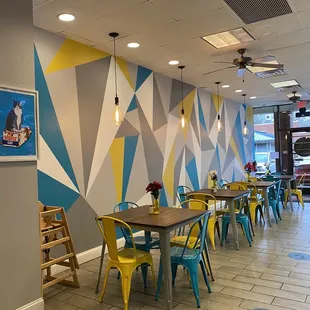the interior of the restaurant