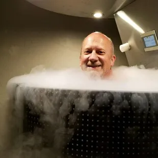 I have found the Fountain of Youth . . . and boy is it cold!  What a refreshing way to finish a workout!