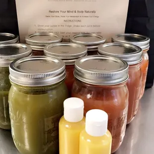 3 day juice cleanse! Yummy juices!