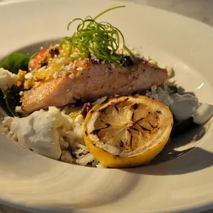 Crispy salmon