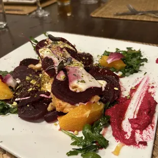 a beet and orange salad