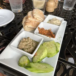 a platter of food
