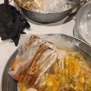 Seafood boils for two.