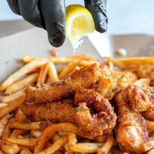 fish and chips, seafood, food, fish