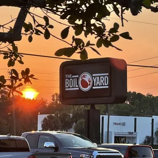 Sunset at the boil yard