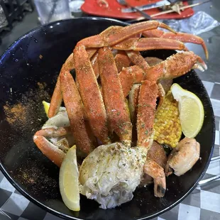 Boil with 1 lb Snow Crab and 1/2 lb Shimp