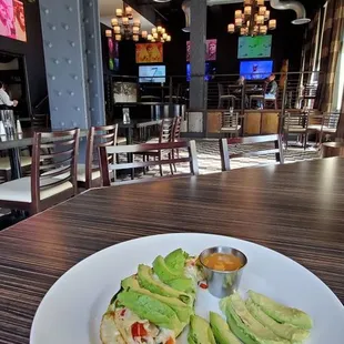 Egg white omelet with extra avocado (no mushroom)