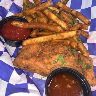 FRIED SALMON BASKET