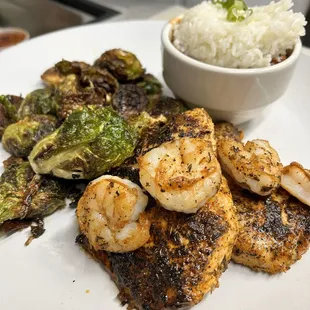 Blackened chicken &amp; shrimp