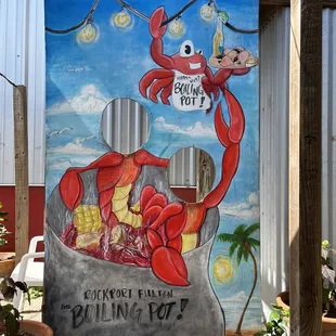 a crab and lobster in a pot