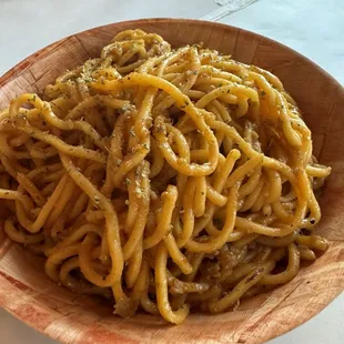 Garlic noodles with Cajun sauce