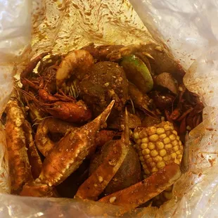 The best! Crab legs, sausage, shrimp, crawfish. My go to every 2 weeks! great staff!