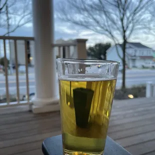 Beer on the patio