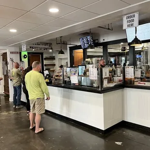 customers at the counter