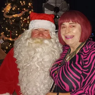 Leathette Petti and Santa 2023