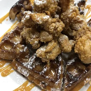 So finger licking good chicken and waffles
