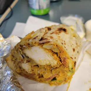 Chicken Tika Burrito