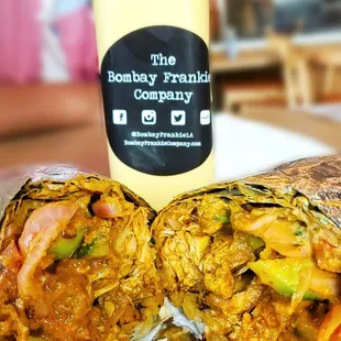 Chicken tikka Marsala Frankie