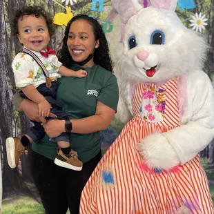 Me, my son &amp; the brilliant Easter bunny!